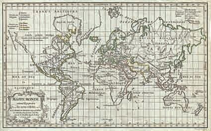 1784 vaugondy map of the world on mercator projection   geographicus   world vaugondy 1784