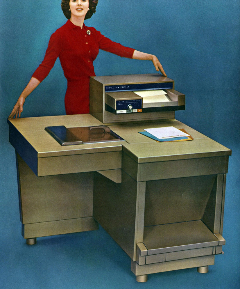 Xerox 914 kopimaskin. FAKSIMILE FRA FORTUNE MAGAZINE, 1960